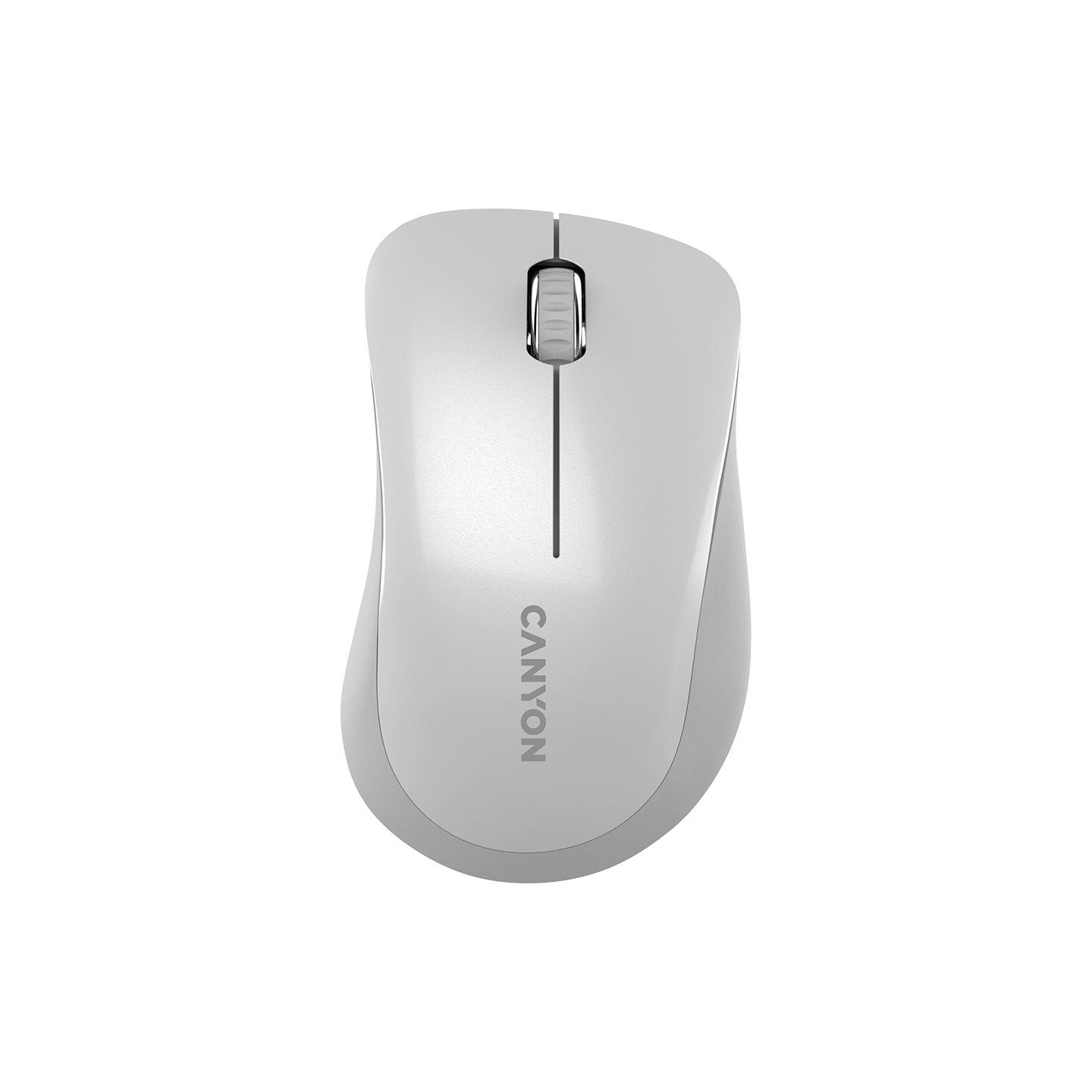 Canyon MW-11, 2.4 GHz  Wireless mouse ,with 3 buttons, DPI 1200, Battery:AAA*2pcs  ,pearl white grey67*109*38mm 0.063kg