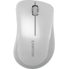 Canyon MW-11, 2.4 GHz  Wireless mouse ,with 3 buttons, DPI 1200, Battery:AAA*2pcs  ,pearl white grey67*109*38mm 0.063kg
