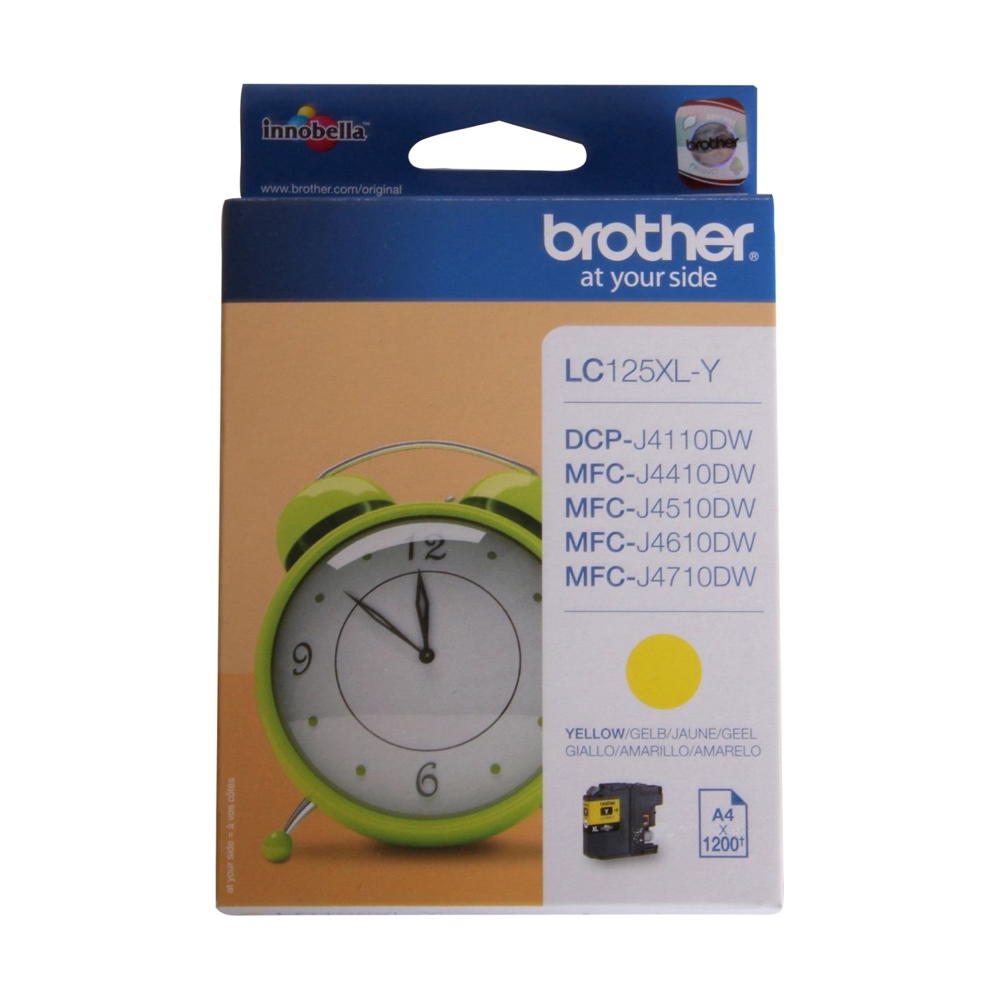 Brother LC125XLY | Ink Cartridge | Yellow