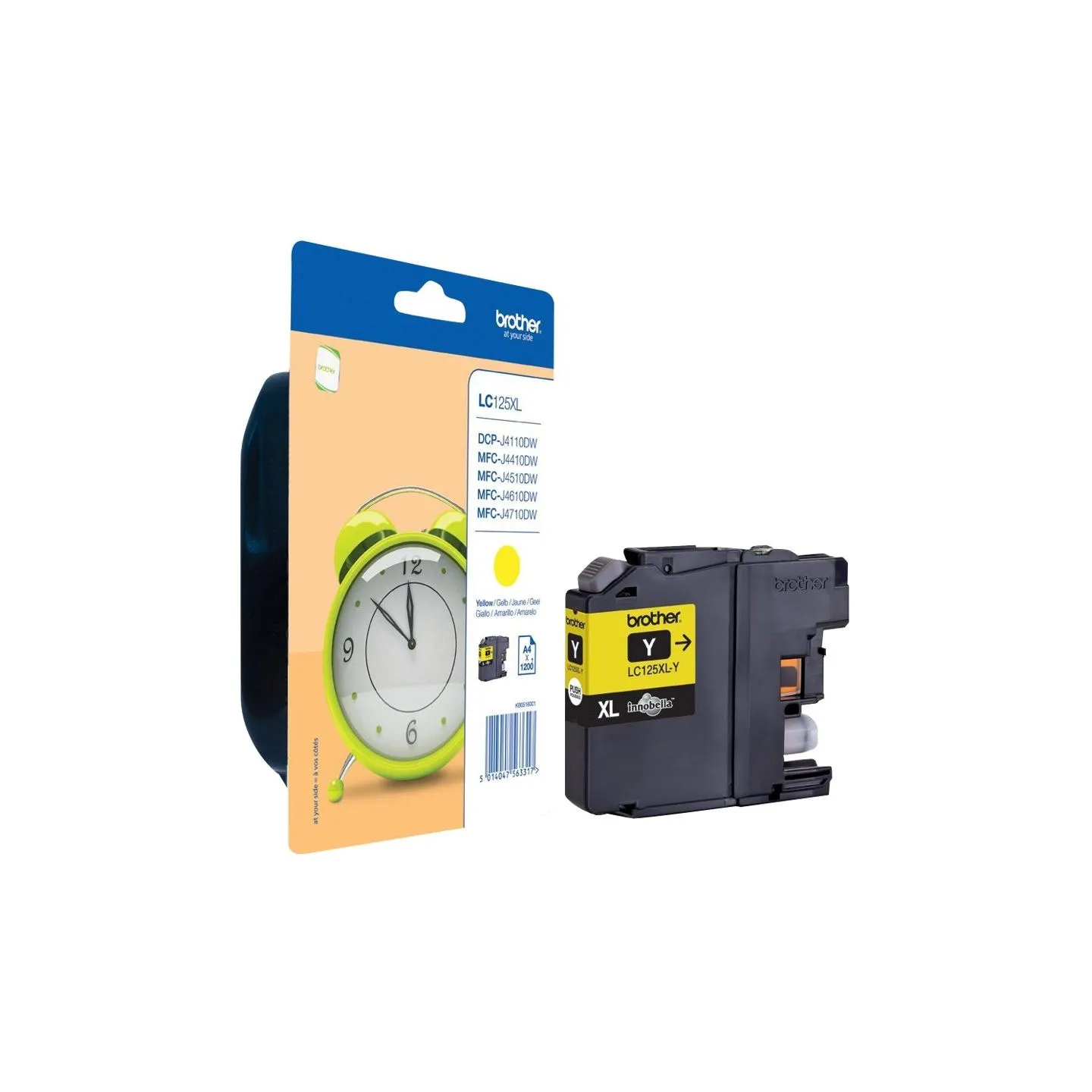Brother LC125XLY | Ink Cartridge | Yellow