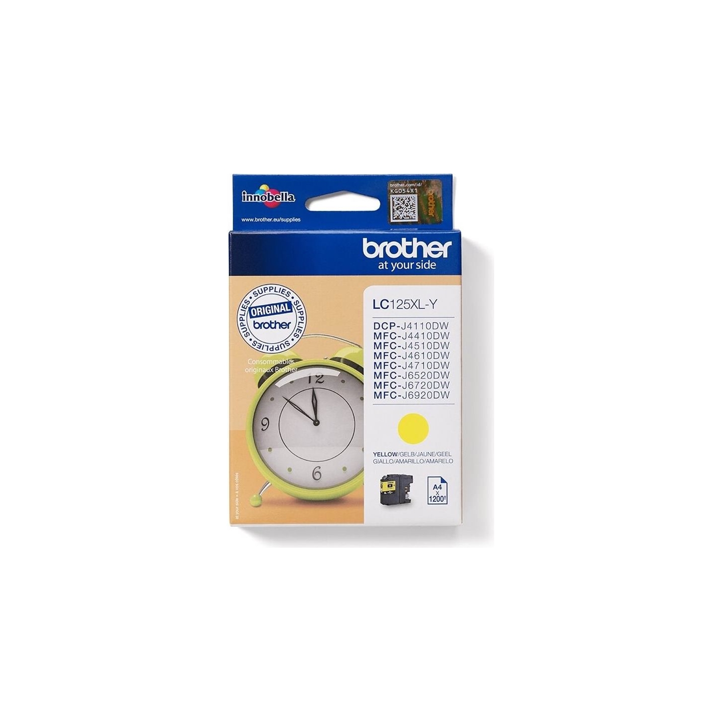 Brother LC125XLY | Ink Cartridge | Yellow