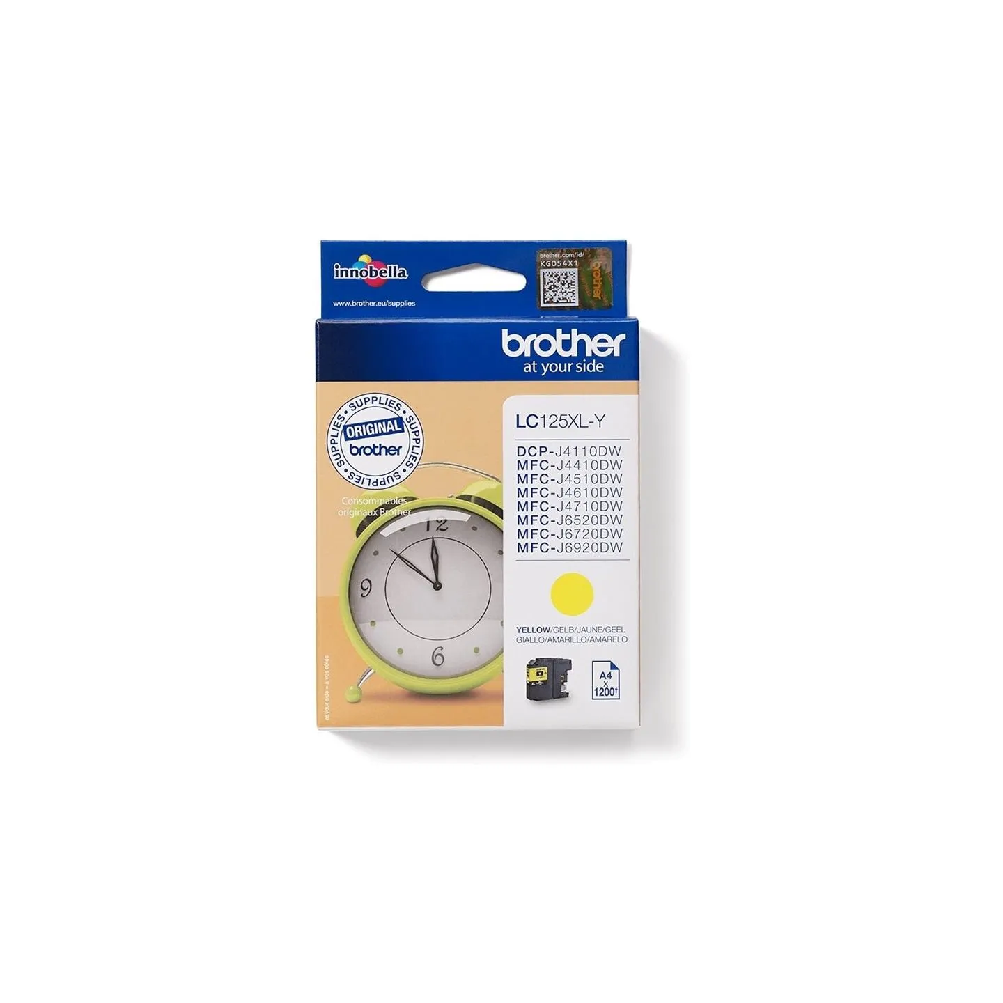 Brother LC125XLY | Ink Cartridge | Yellow