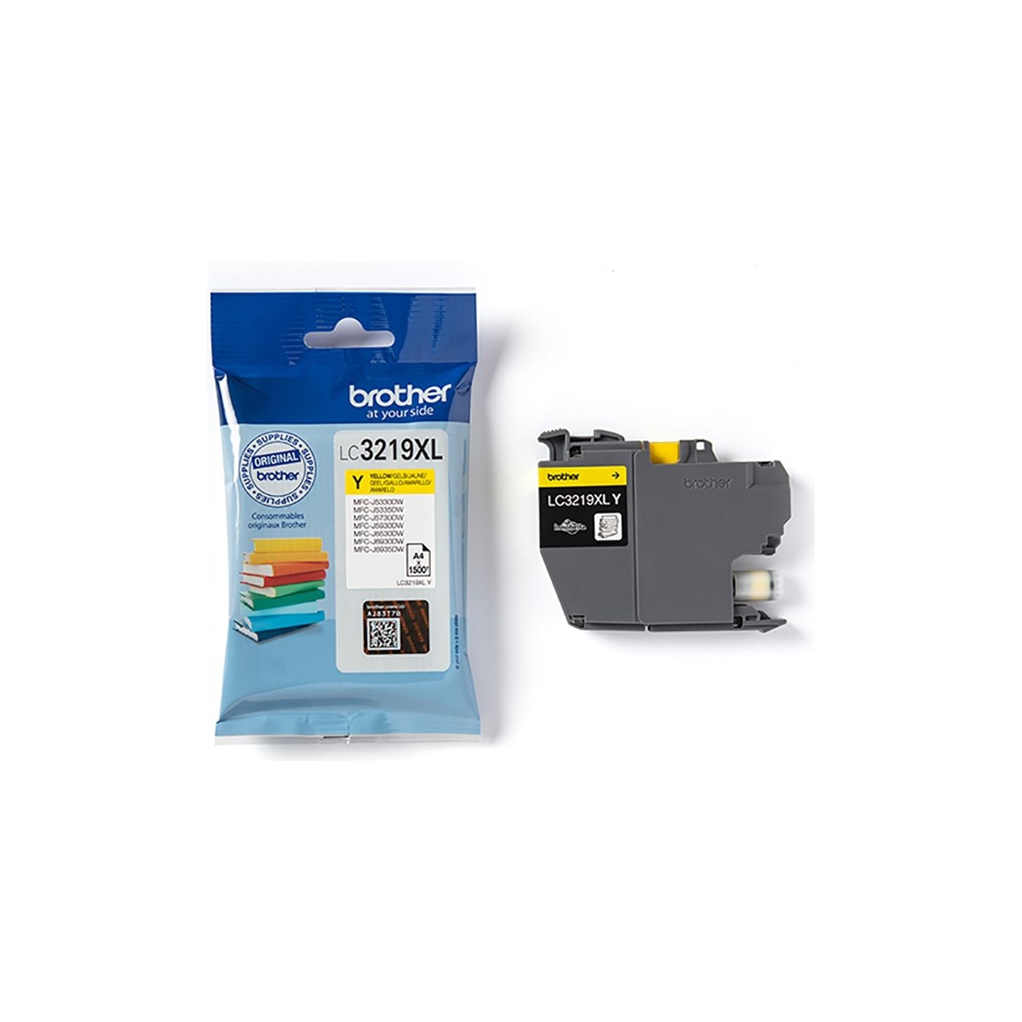 Brother LC-3219XLY YELLOW INK CARTRIDGE, 1,500P