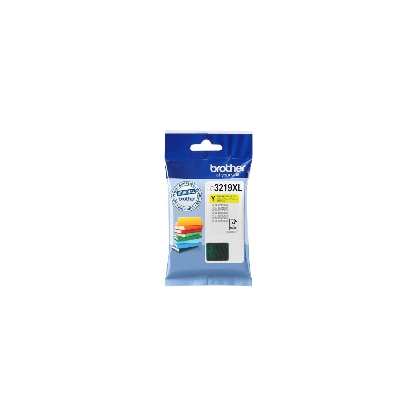 Brother LC-3219XLY YELLOW INK CARTRIDGE, 1,500P