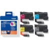 Brother LC521VAL | Ink Cartridge | Black, Cyan, Magenta,Yellow