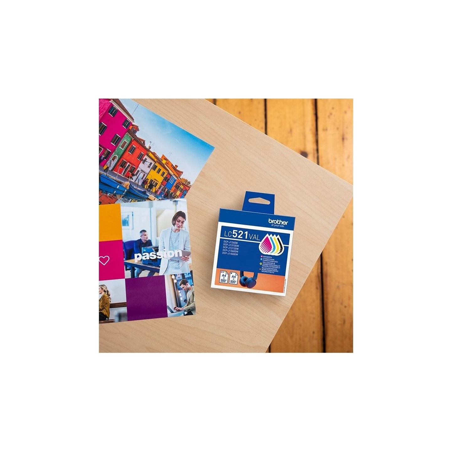 Brother LC521VAL | Ink Cartridge | Black, Cyan, Magenta,Yellow