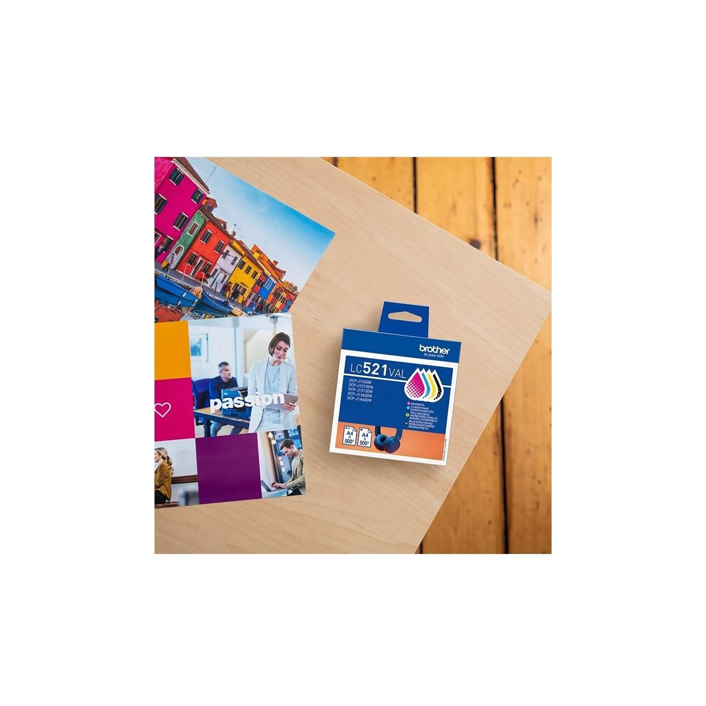 Brother LC521VAL | Ink Cartridge | Black, Cyan, Magenta,Yellow