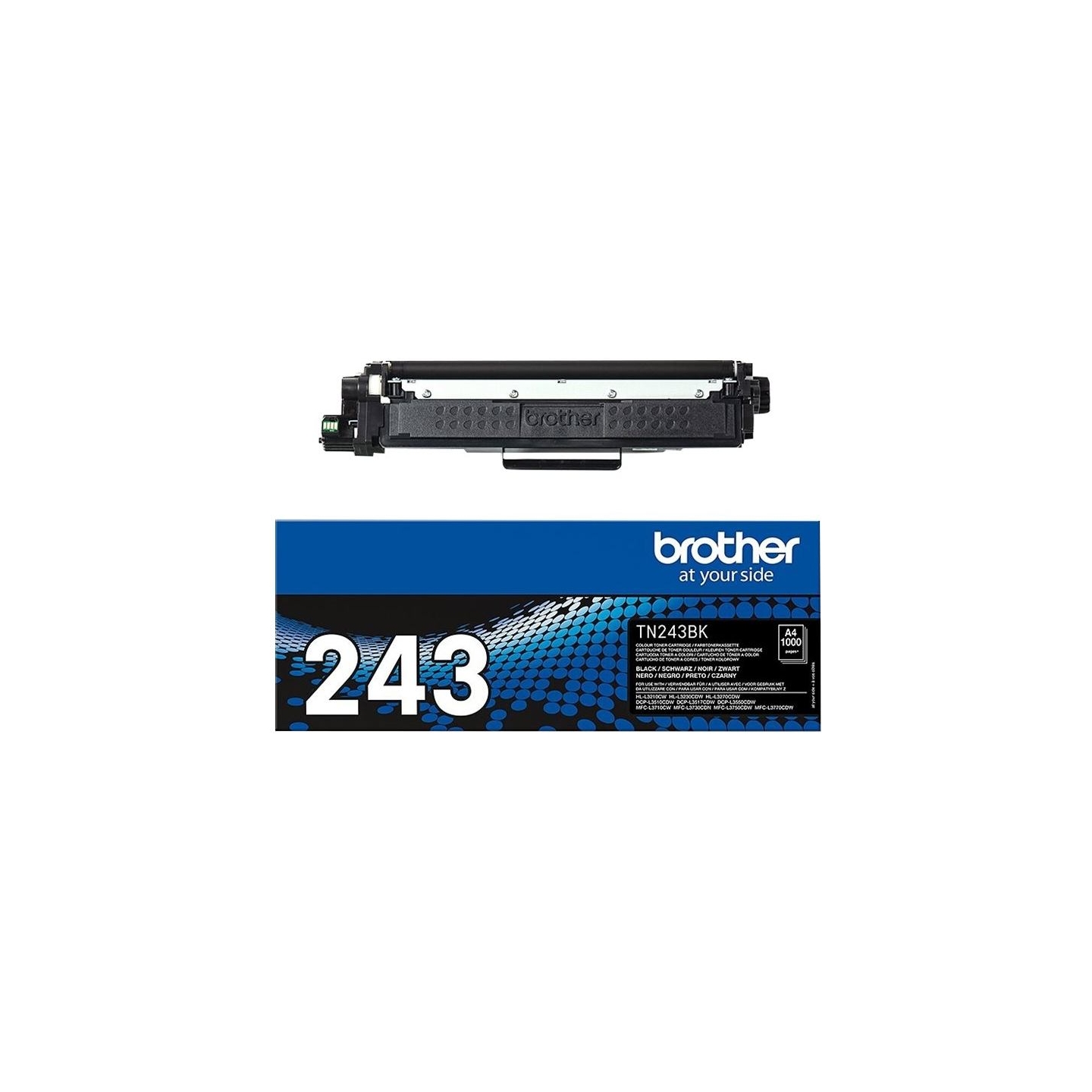 Brother TN-243BK BLACK TONER CARTRIDGE, YIELD 1000 PAGES