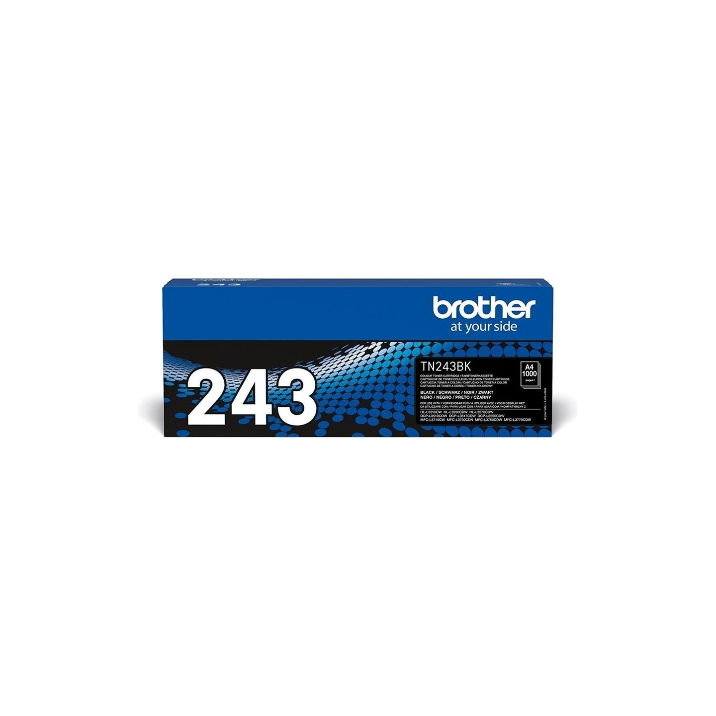 Brother TN-243BK BLACK TONER CARTRIDGE, YIELD 1000 PAGES
