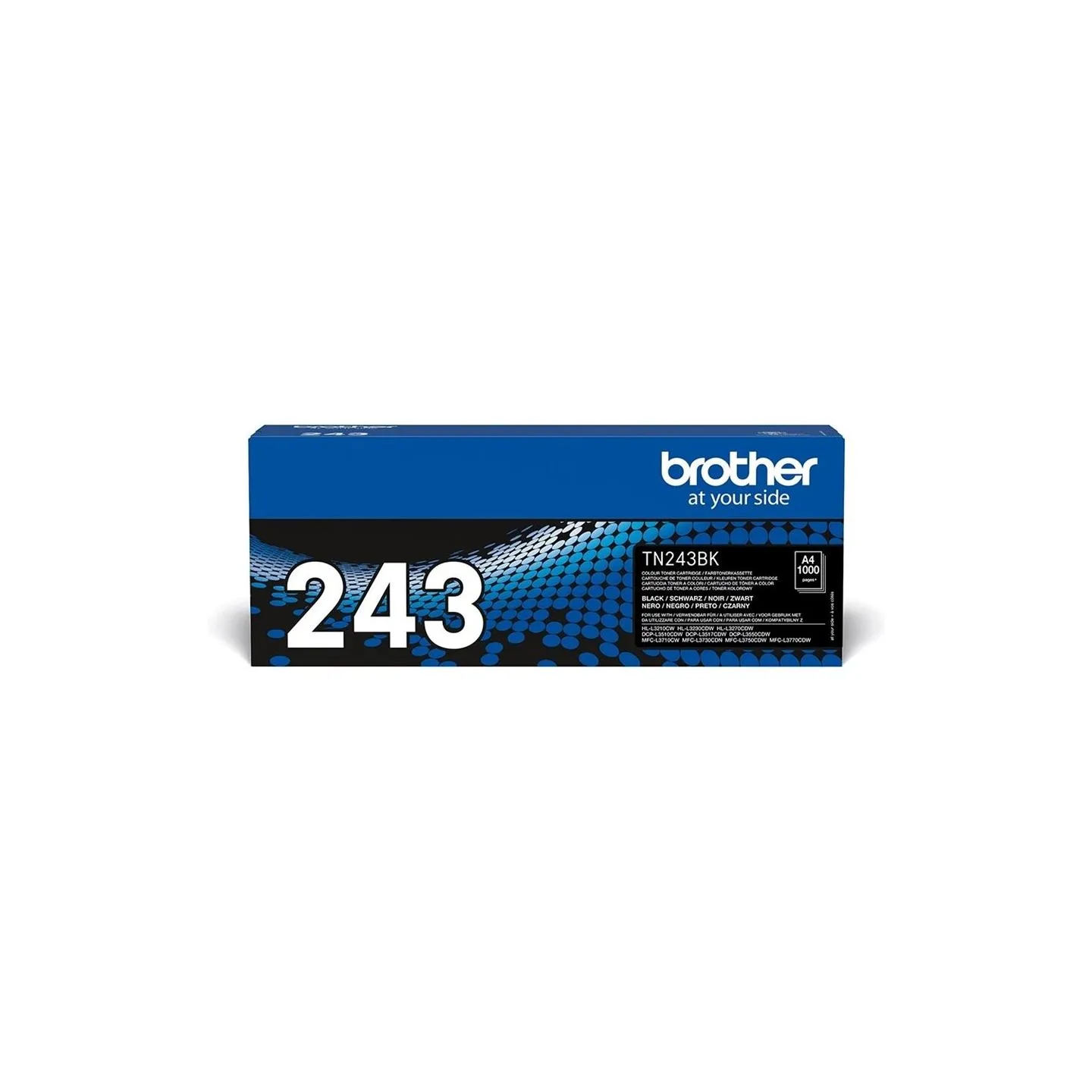 Brother TN-243BK BLACK TONER CARTRIDGE, YIELD 1000 PAGES