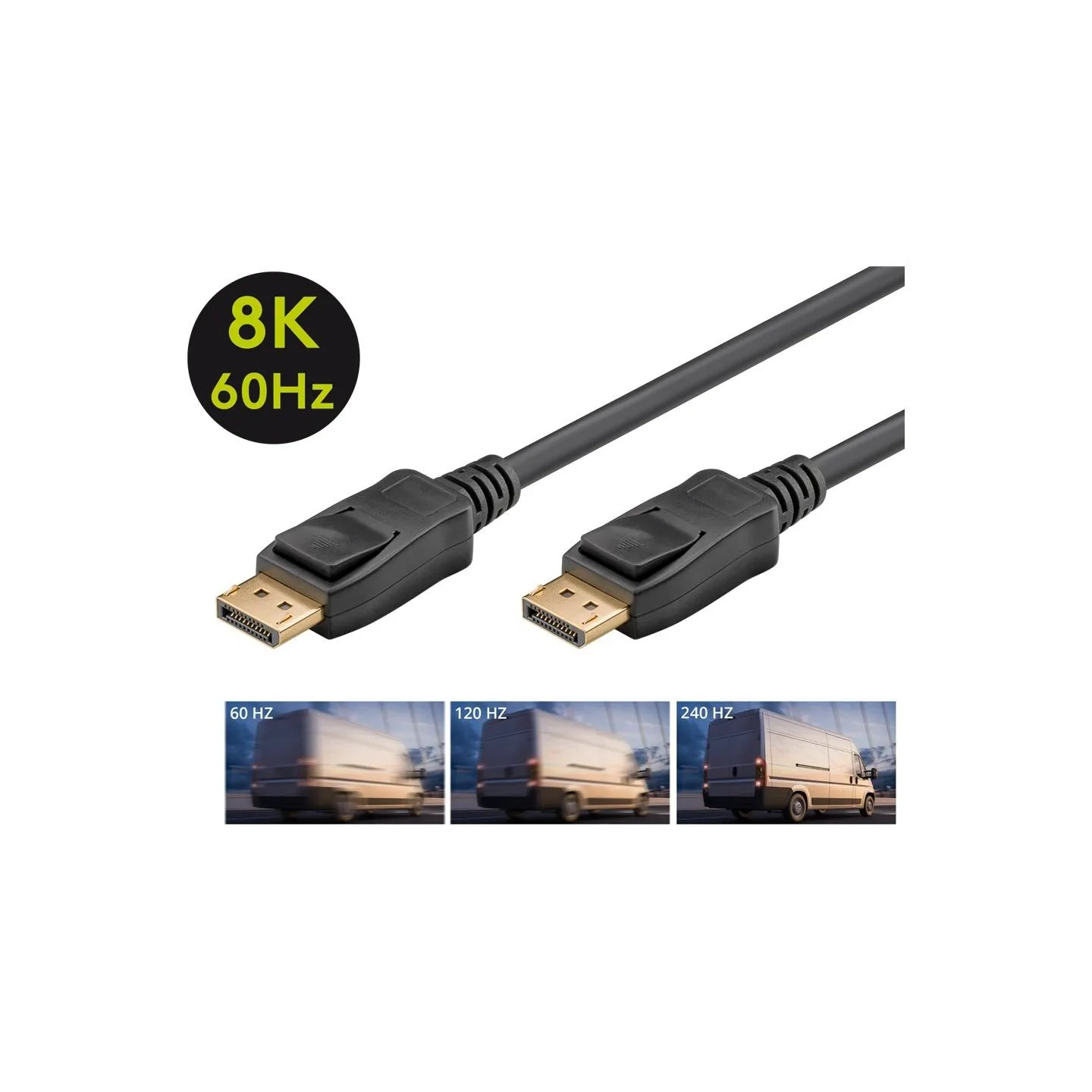 Goobay | DisplayPort Cable 2.0/2.1, 40 Gbit/s | 2 m