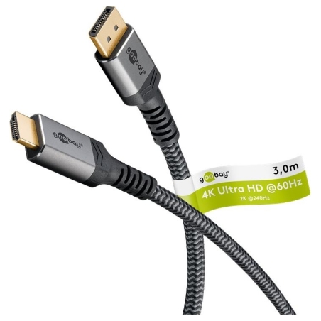Goobay DisplayPort to HDMI Cable | 65270 | 3 m