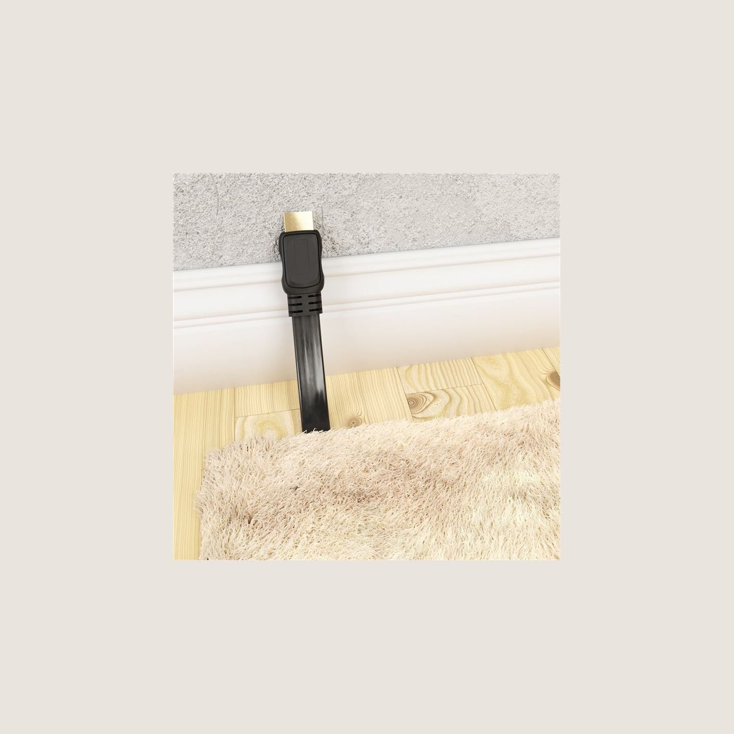 Goobay | High Speed HDMI Flat Cable with Ethernet | 61279 | HDMI male (type A) | HDMI (type A) | HDMI to HDMI | 2 m