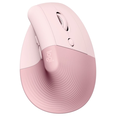 Logitech Lift Bluetooth Vertical Ergonomic Mouse - ROSE/DARK ROSE