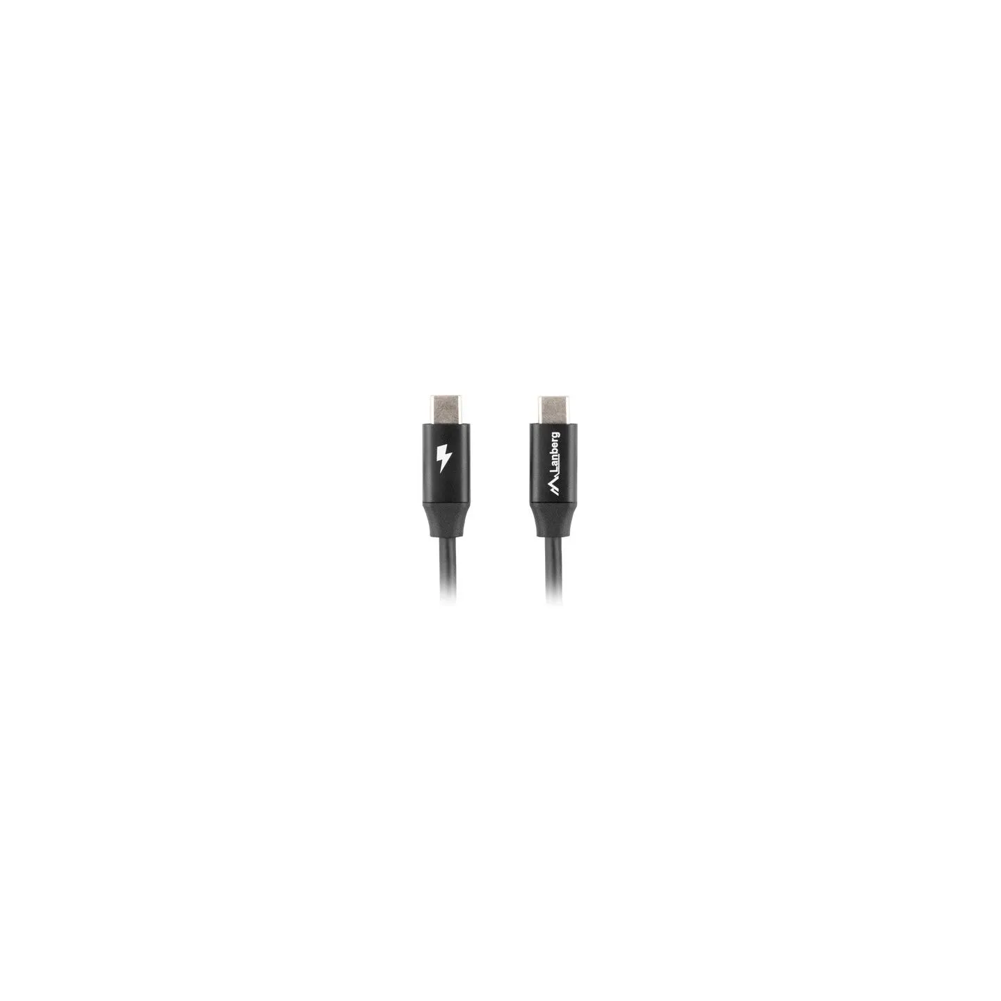 Lanberg USB-C 2.0 Cable, Quick Charge 4.0 | CA-CMCM-40CU-0018-BK | USB Type-C to USB Type-C | 1.8 m