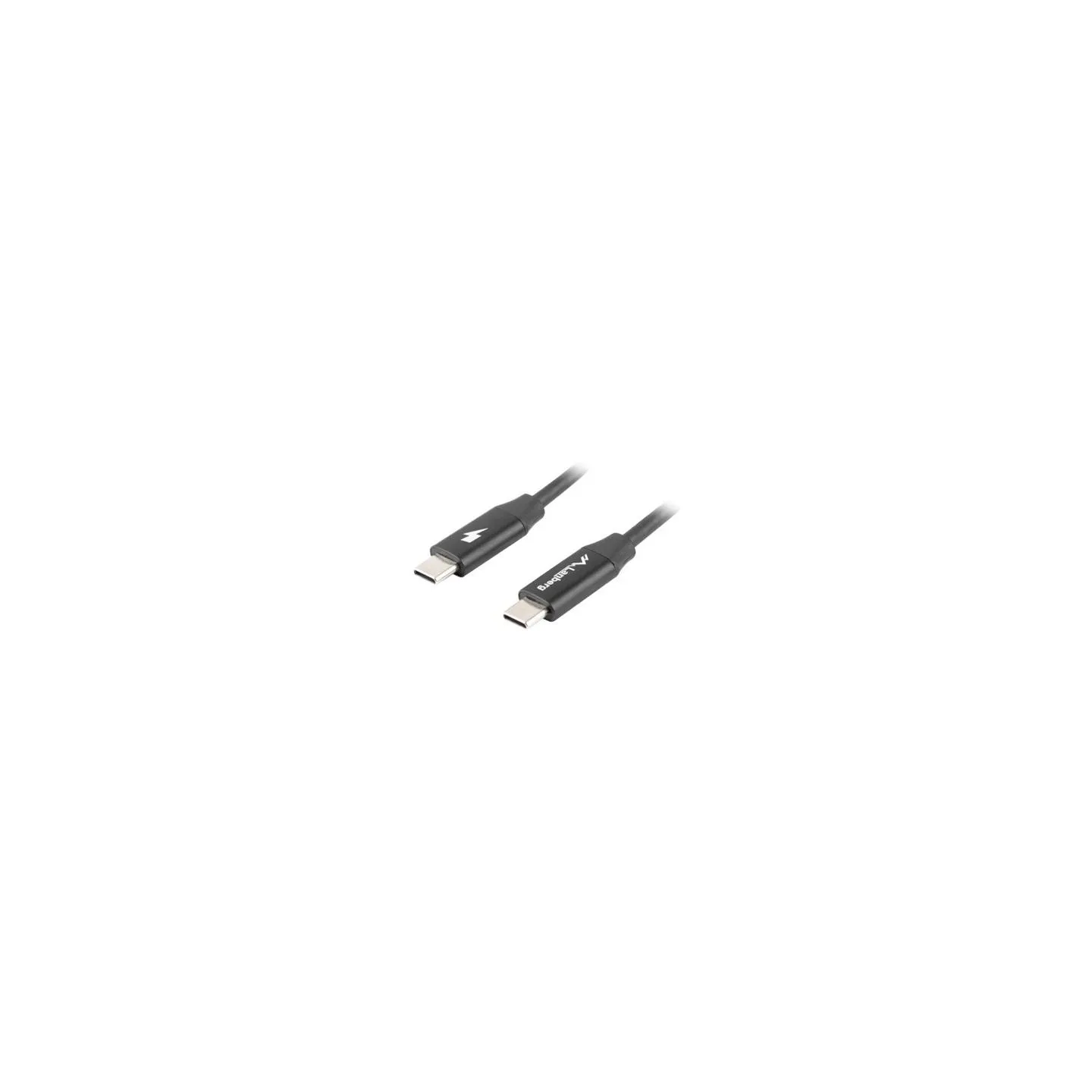 Lanberg USB-C 2.0 Cable, Quick Charge 4.0 | CA-CMCM-40CU-0018-BK | USB Type-C to USB Type-C | 1.8 m