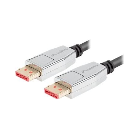 Lanberg DisplayPort M/M Cable 20 PIN V1.4 8K 60HZ | CA-DPDP-20CU-0010-BK | 1 m