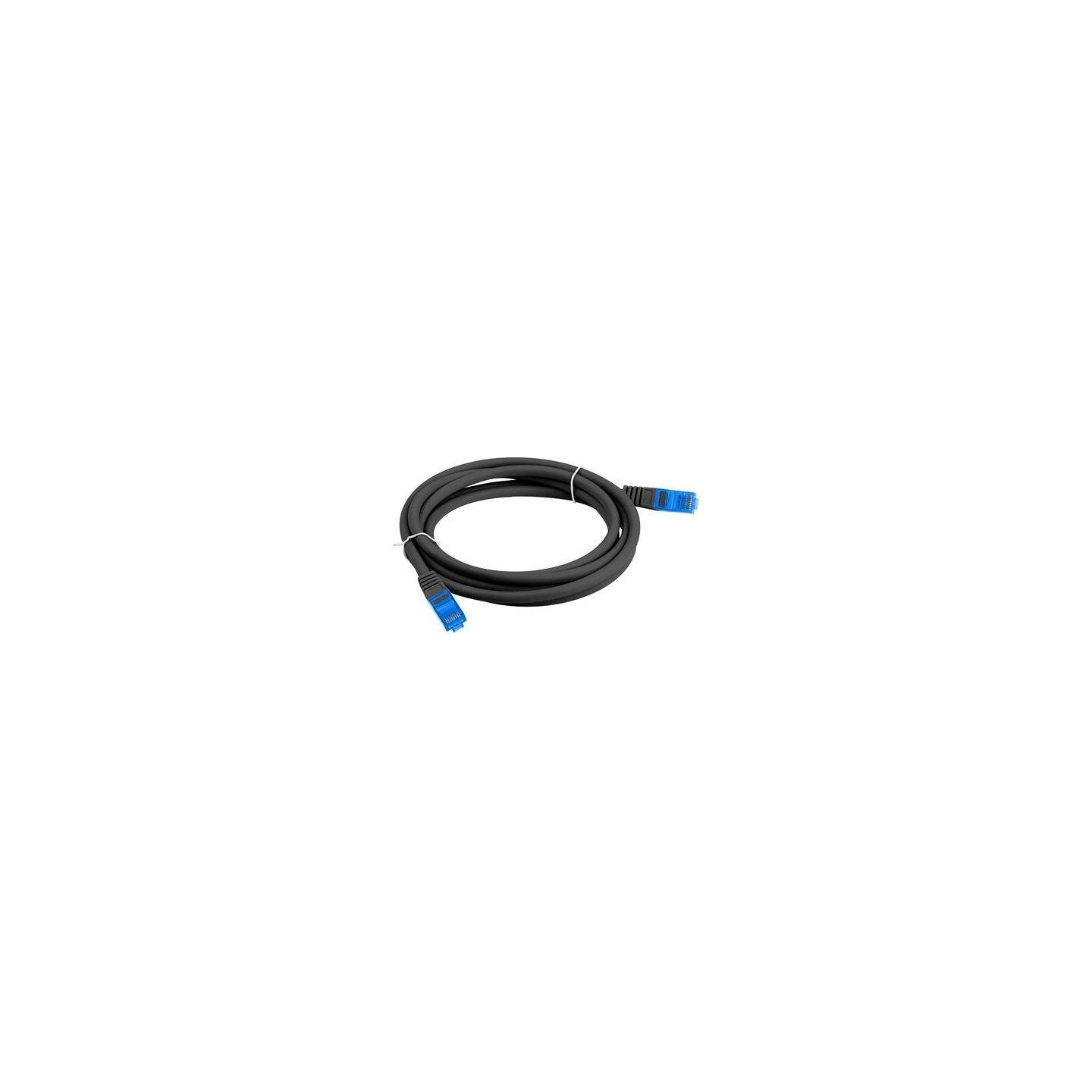 Lanberg | Patchcord Cat.6A S/FTP LSZH CCA Black Fluke Passed | PCF6A-10CC-0050-BK | 0.5 m | Black