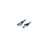 Lanberg | Patchcord Cat.6A S/FTP LSZH CCA Black Fluke Passed | PCF6A-10CC-0050-BK | 0.5 m | Black