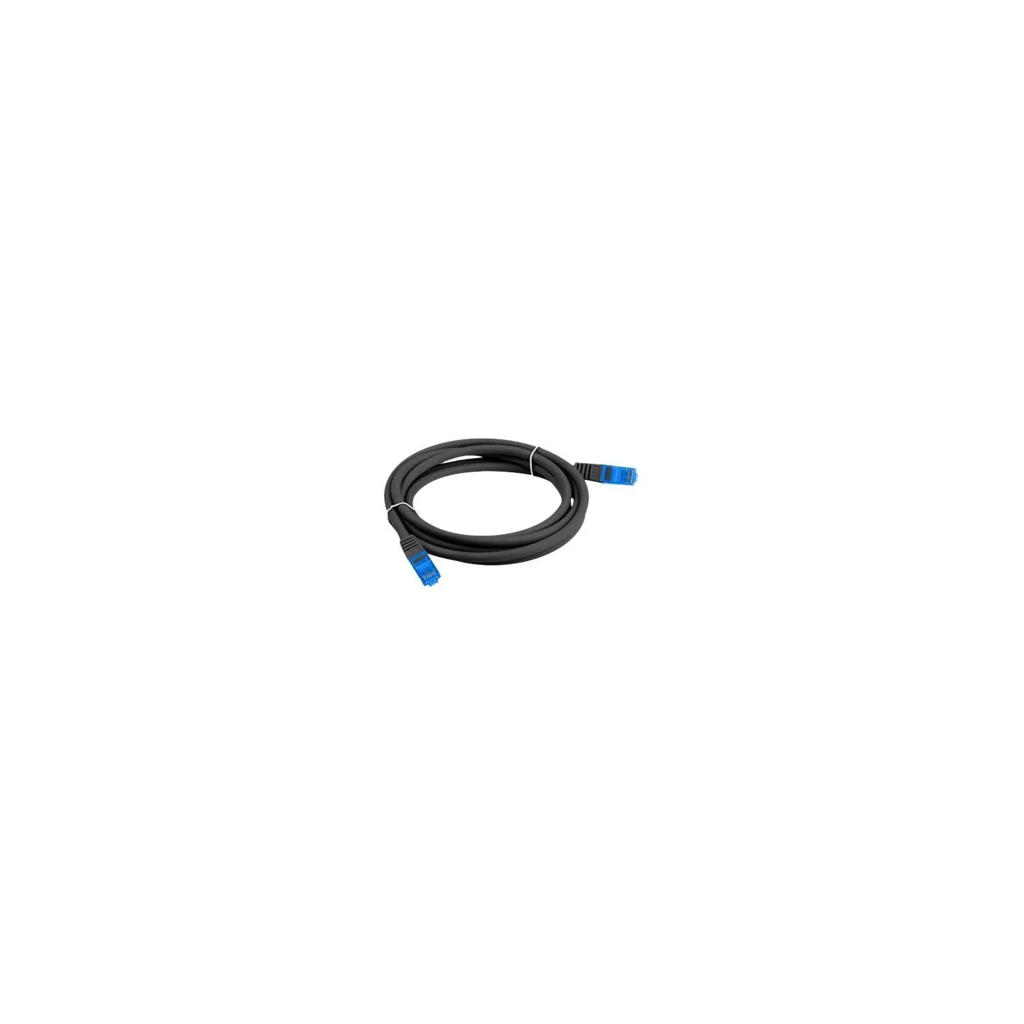Lanberg | Patchcord Cat.6A S/FTP LSZH CCA Black Fluke Passed | PCF6A-10CC-0050-BK | 0.5 m | Black