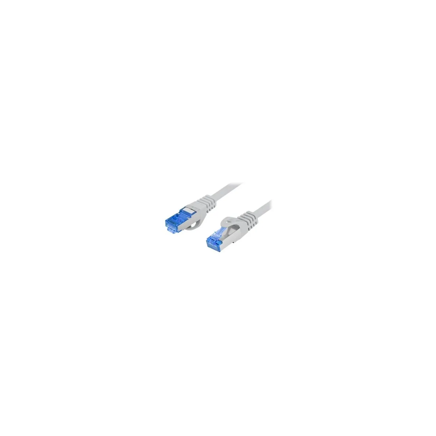 Lanberg | Patchcord Cat.6A S/FTP LSZH CCA Fluke Passed | PCF6A-10CC-0050-S | 0.5 m | Grey