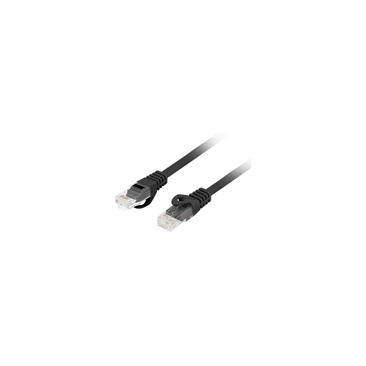 Lanberg | Patchcord Cat.6 UTP LSZH CU | PCU6-10CU-0100-BK | 1 m | Black
