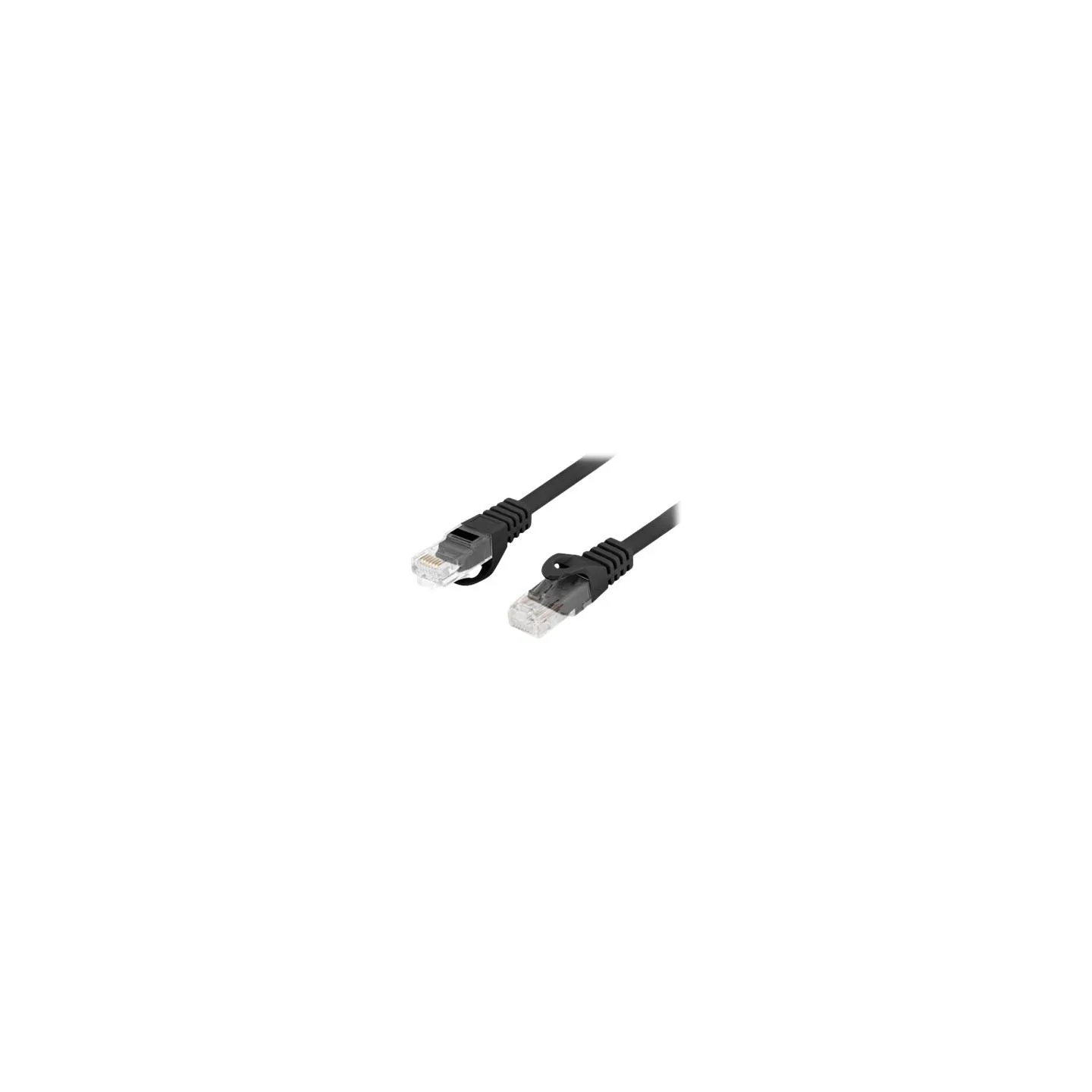 Lanberg | Patchcord Cat.6 UTP LSZH CU | PCU6-10CU-0100-BK | 1 m | Black