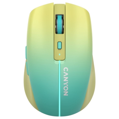 Canyon mouse MW-44  Wireless Charge Yellow Blue