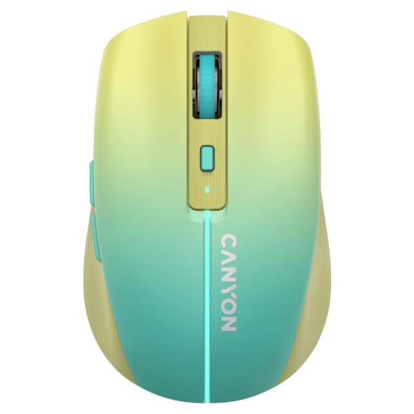 Canyon mouse MW-44  Wireless Charge Yellow Blue