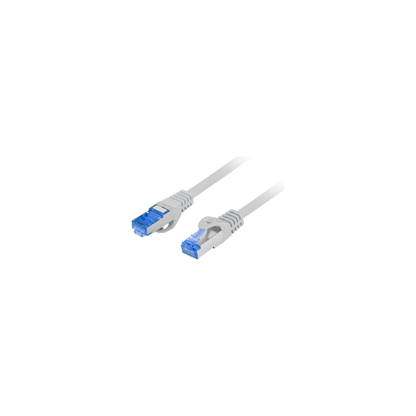 Lanberg | Patch cable - CAT 6a | RJ-45 - male | RJ-45 - male | RJ-45 | 2 m | Grey | RAL 7035