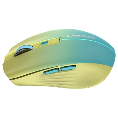 Canyon mouse MW-44  Wireless Charge Yellow Blue