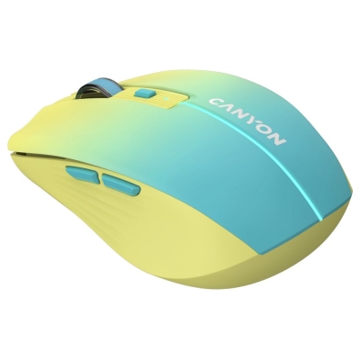 Canyon mouse MW-44  Wireless Charge Yellow Blue