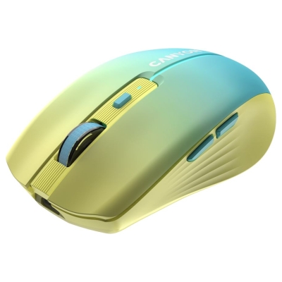 Canyon mouse MW-44  Wireless Charge Yellow Blue