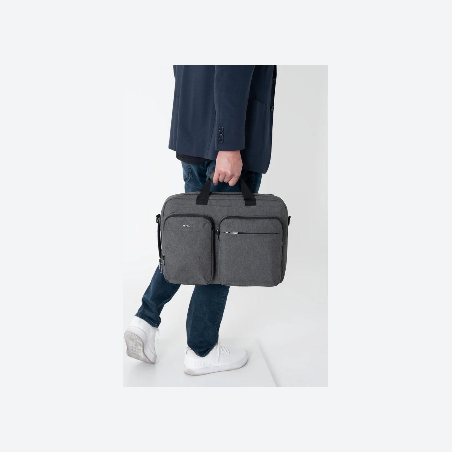 Targus HYBRID 16" BRIEFCASE BACKPACK, GREY