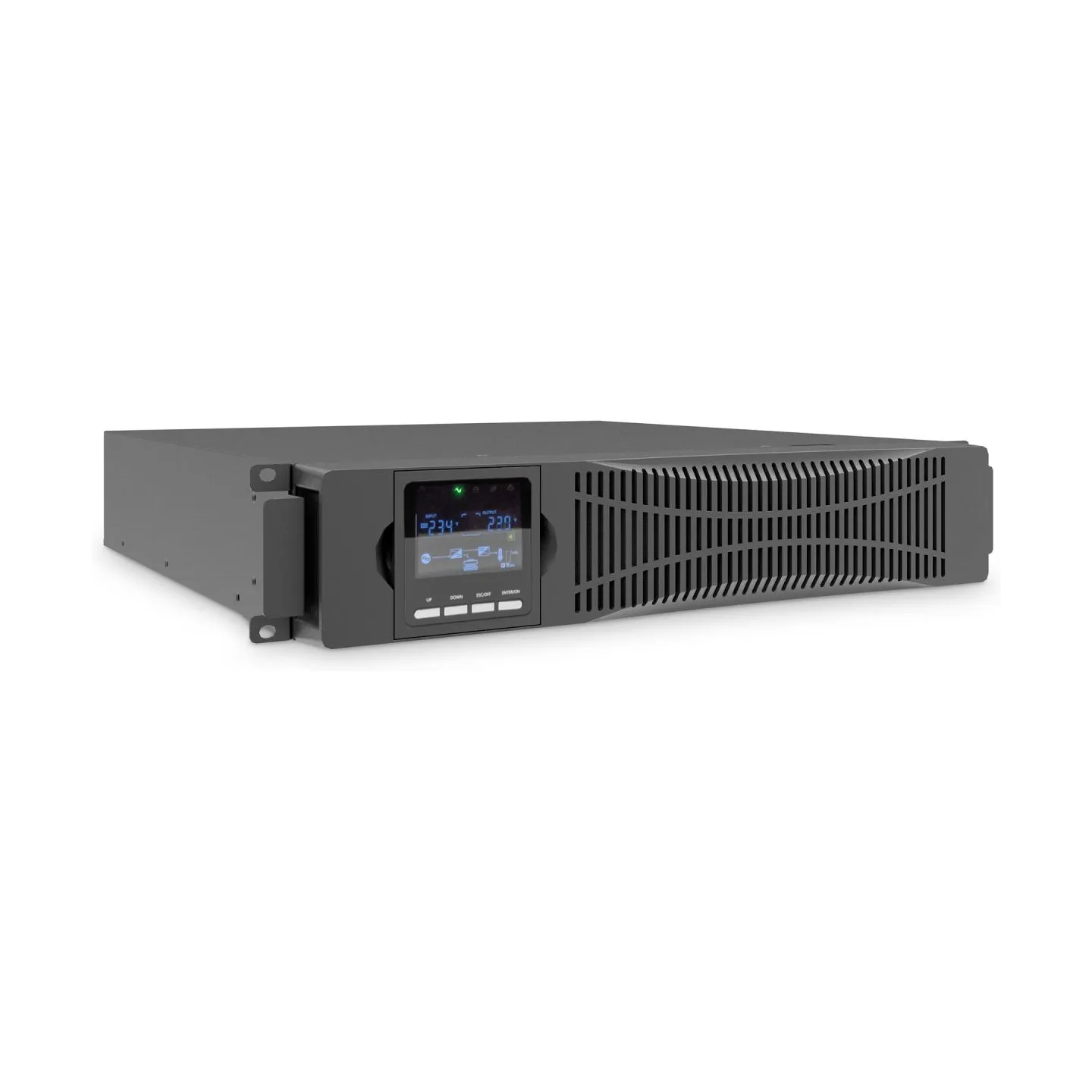 Digitus OnLine UPS, rack/tower, 3000VA, 3000W, LCD, 8 x C13, 1 x C19, RS-232, USB, SNMP card (optional), relay card (optional)  