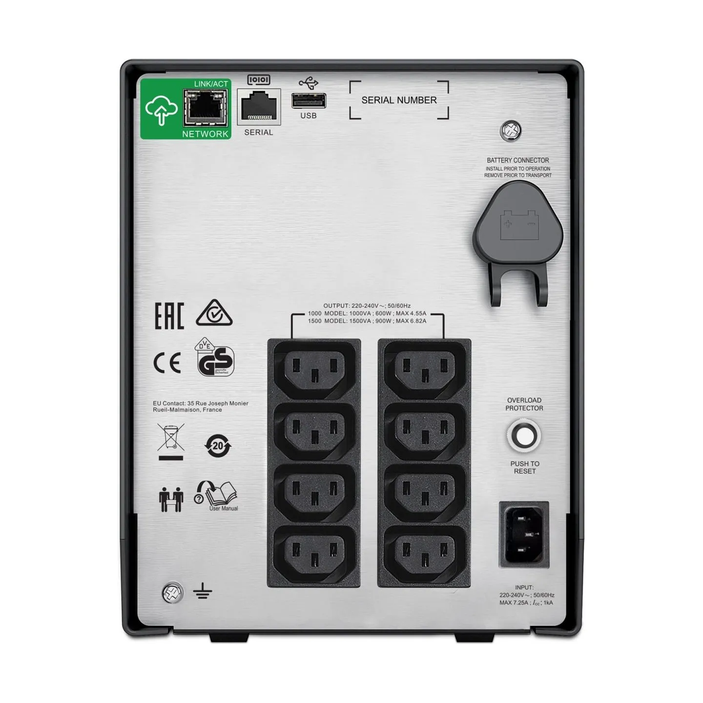 Schneider Electric APC Smart-UPS C | SMC1500IC | 1500 VA | 900 W