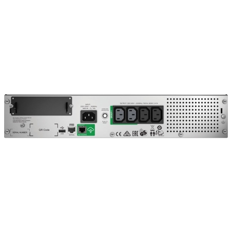 Schneider Electric Smart-UPS, Rackmount 2U, SmartConnect port+SmartSlot, AVR, LCD | SMT750RMI2UC | 750 VA | 500 W