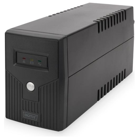 Digitus | Line-Interactive UPS | Line-Interactive UPS DN-170063, 600VA, 360W, 1x 12V/7Ah battery, 2x CEE 7/7 outlet, 2x RJ-11, 1