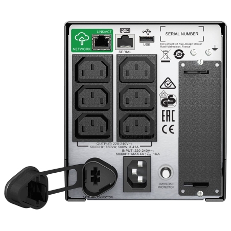 Schneider Electric APC Smart-UPS | SMT750IC | 750 VA | 500 W