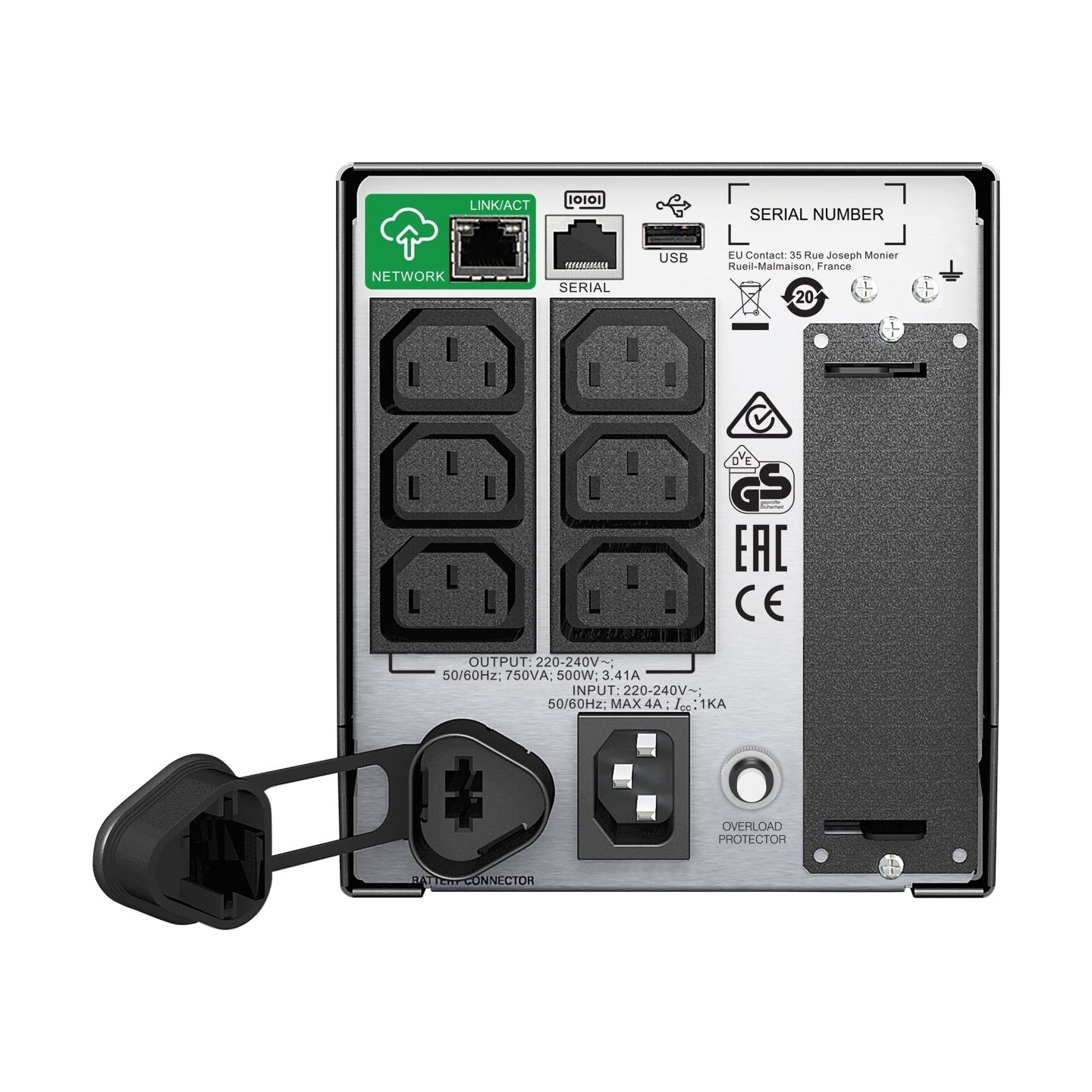 Schneider Electric APC Smart-UPS | SMT750IC | 750 VA | 500 W