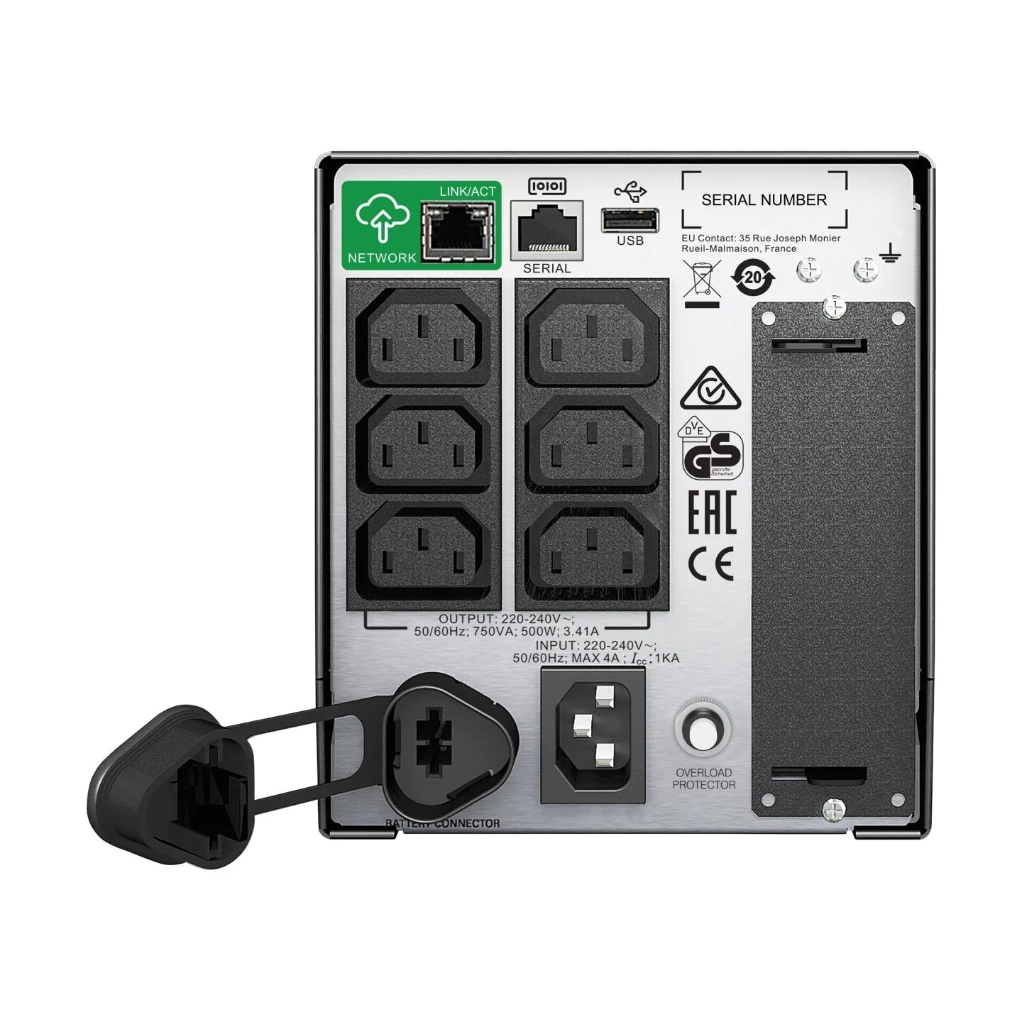 Schneider Electric APC Smart-UPS | SMT750IC | 750 VA | 500 W