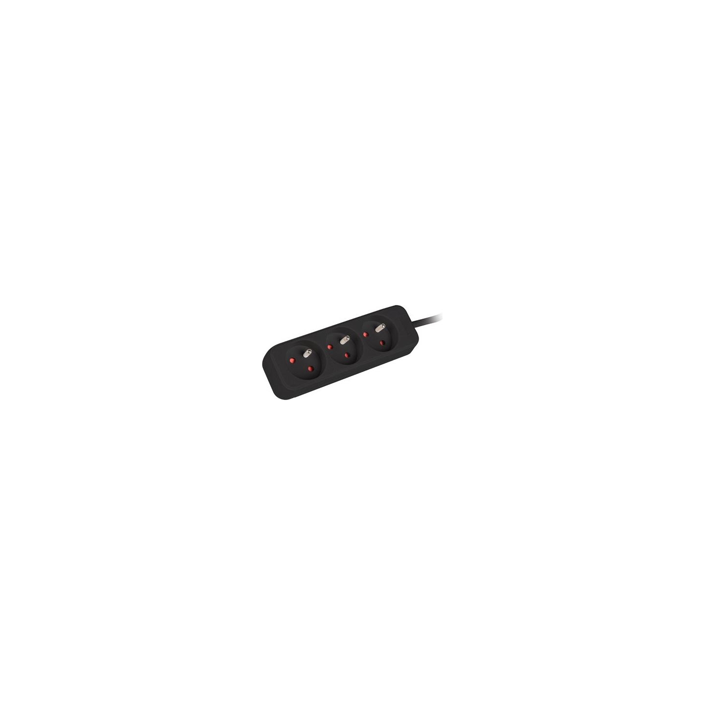 Lanberg Cable Power Strip, 3X French Outlets Quality-Grade Copper, 3 m | PS0-03E-0300-BK