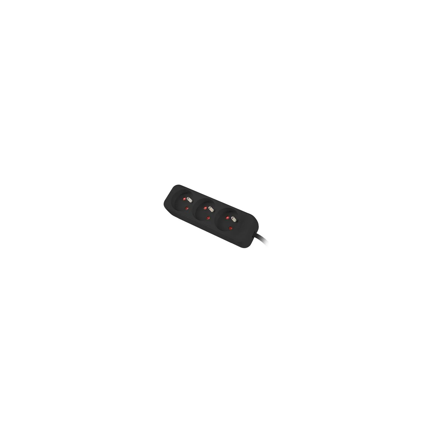 Lanberg Cable Power Strip, 3X French Outlets Quality-Grade Copper, 3 m | PS0-03E-0300-BK