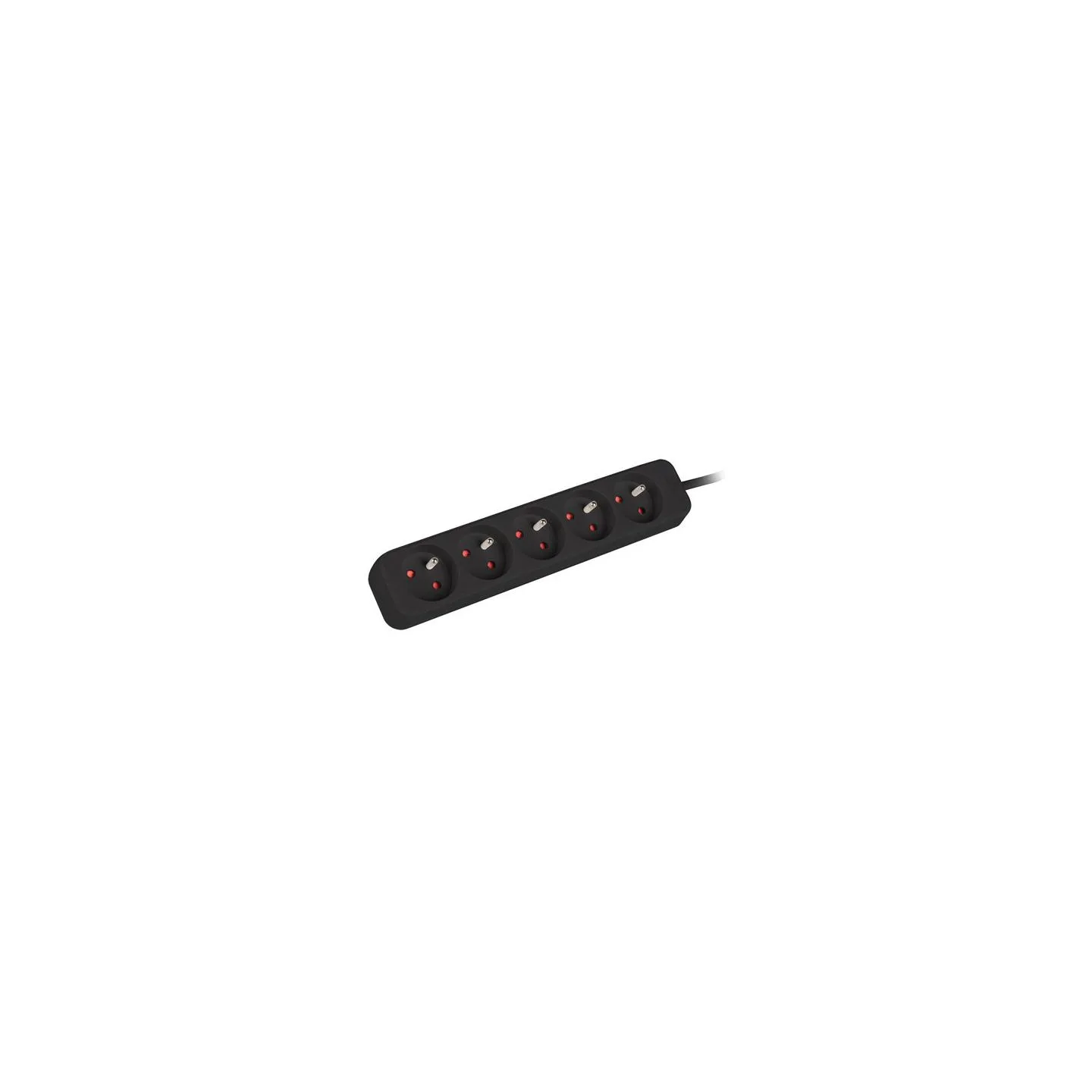 Lanberg Cable Power Strip, 5X French Outlets Quality-Grade Copper, 3 m | PS0-05E-0300-BK