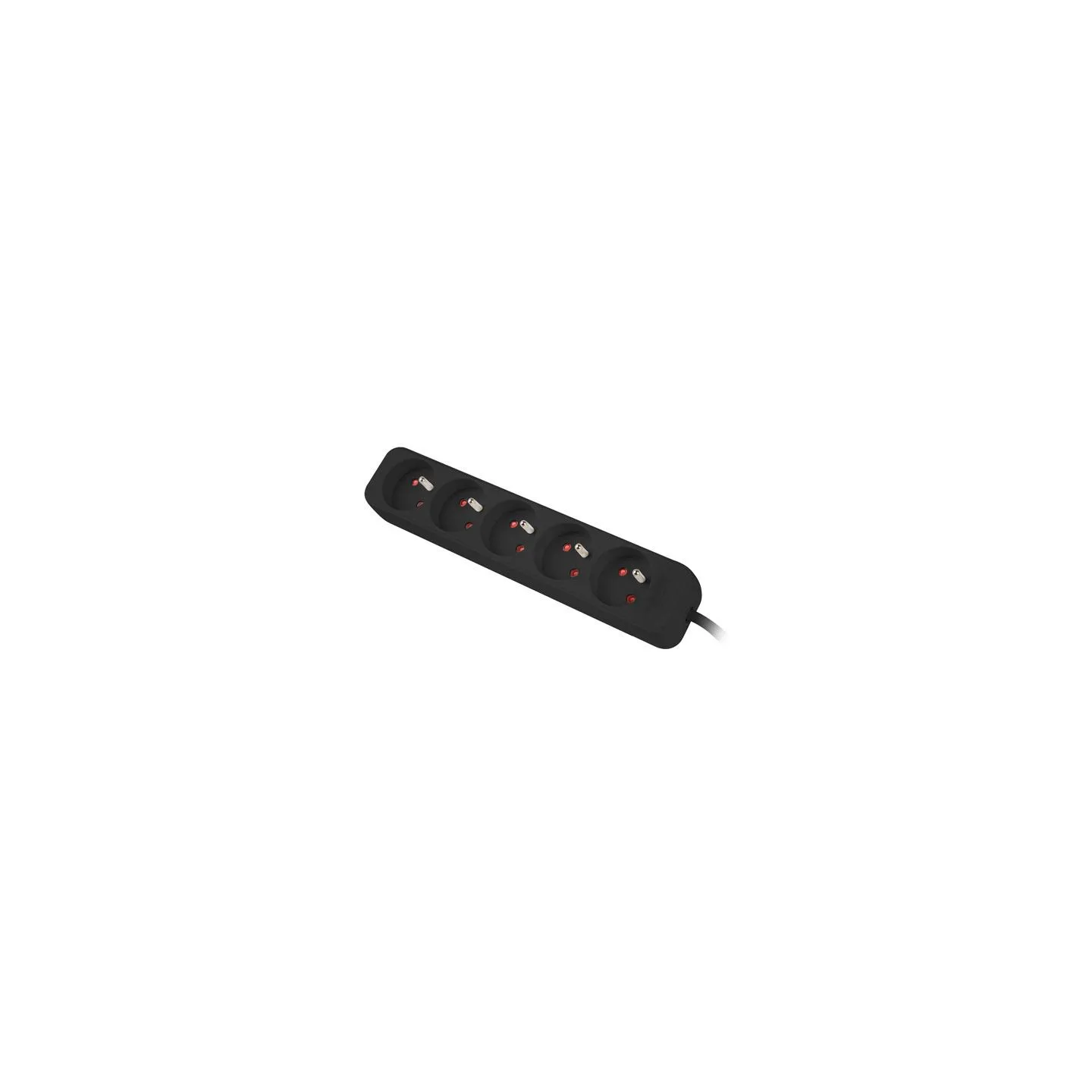Lanberg Cable Power Strip, 5X French Outlets Quality-Grade Copper, 3 m | PS0-05E-0300-BK