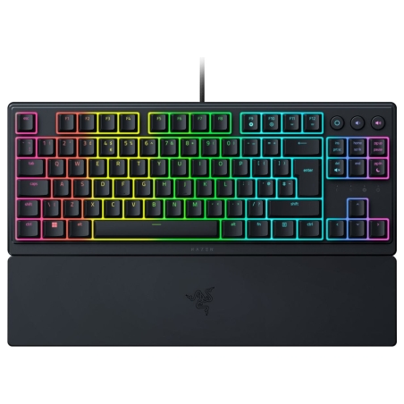 Razer Ornata V3 Tenkeyless Wired Gaming keyboard, Low-profile, RGB LED, USB QWERTY, US, Black / RZ03-04880100-R3M1