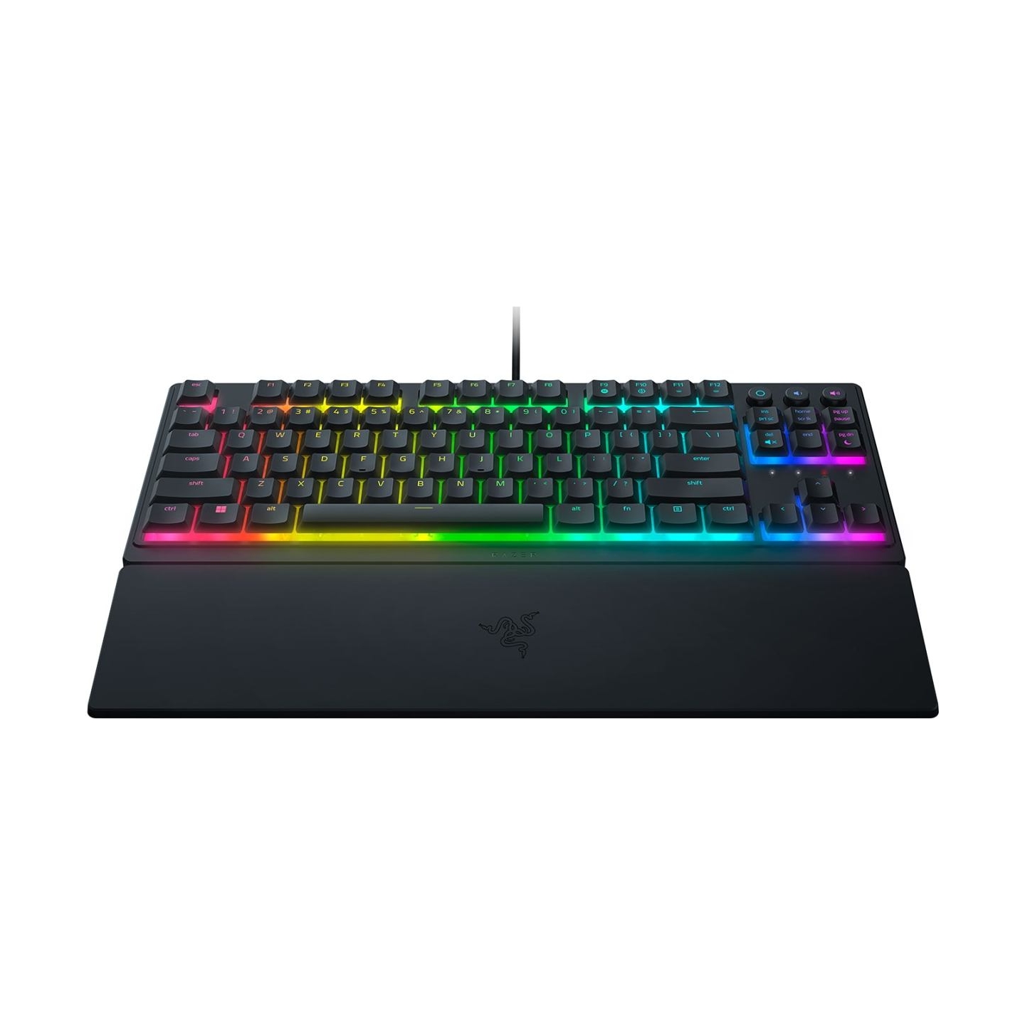 Razer Ornata V3 Tenkeyless Wired Gaming keyboard, Low-profile, RGB LED, USB QWERTY, US, Black / RZ03-04880100-R3M1
