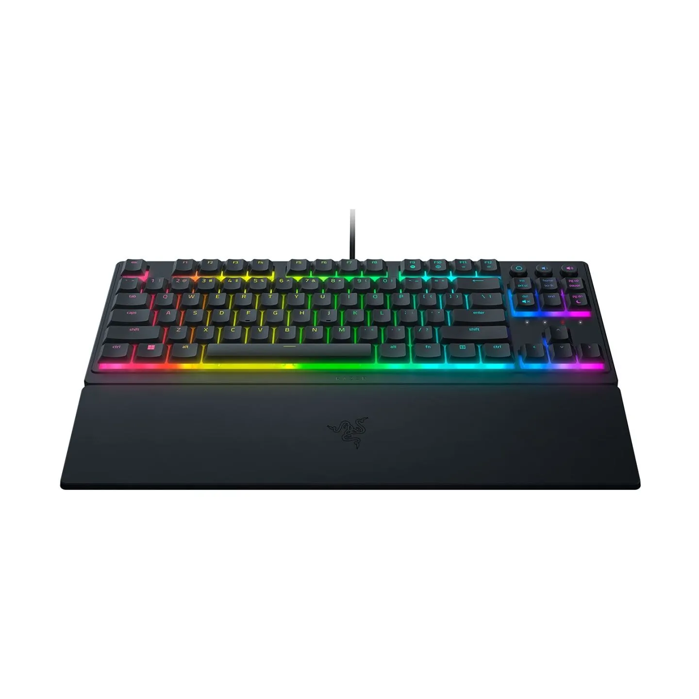 Razer Ornata V3 Tenkeyless Wired Gaming keyboard, Low-profile, RGB LED, USB QWERTY, US, Black / RZ03-04880100-R3M1