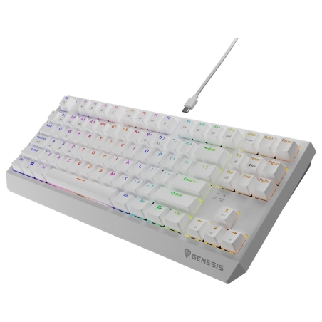 Genesis | THOR 230 | Mechanical Gaming Keyboard | Wired | US | Outemu Brown | White