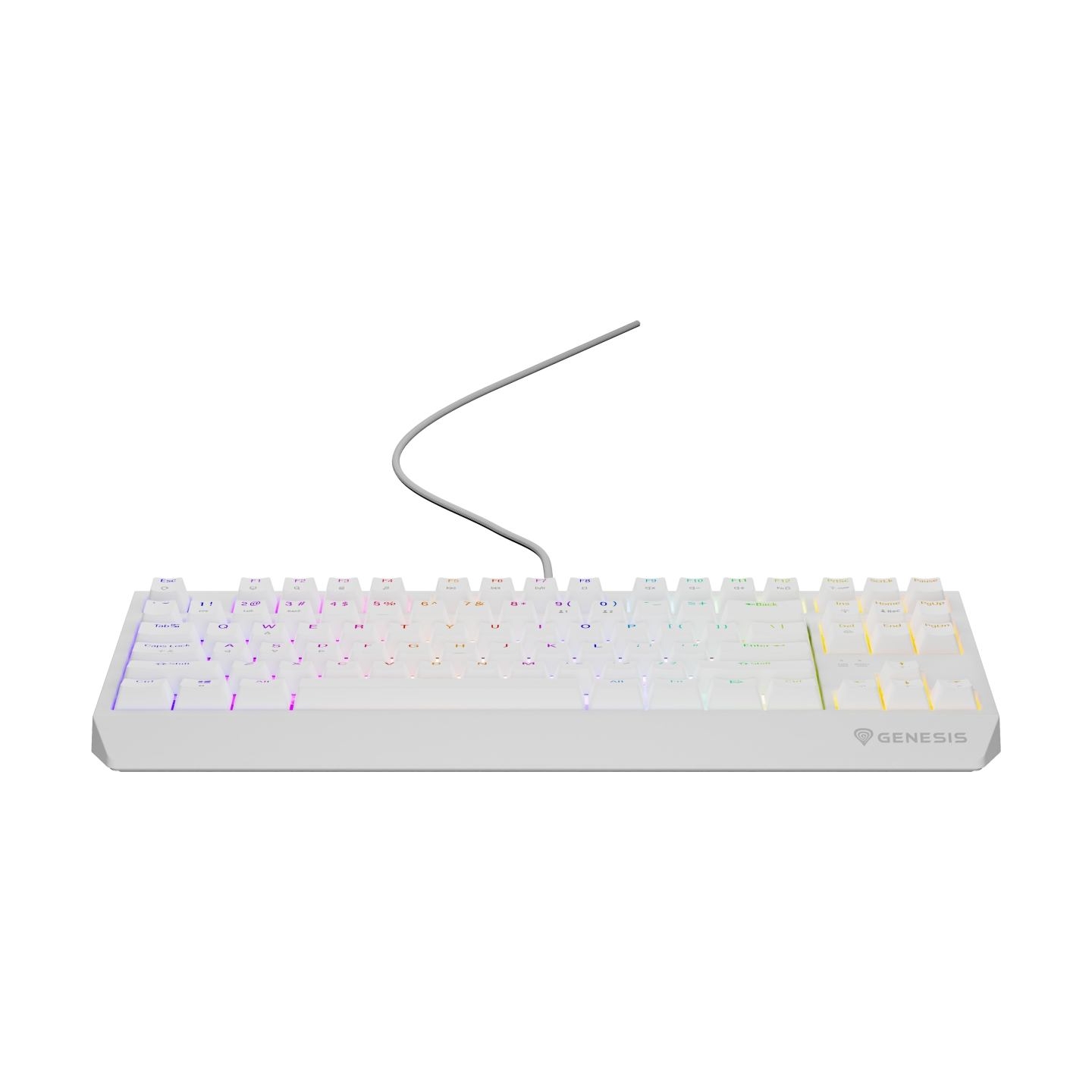 Genesis | THOR 230 | Mechanical Gaming Keyboard | Wired | US | Outemu Brown | White